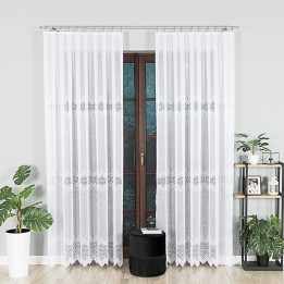 Firanka gotowa żakardowa VIOLETTA 300x250 cm biały