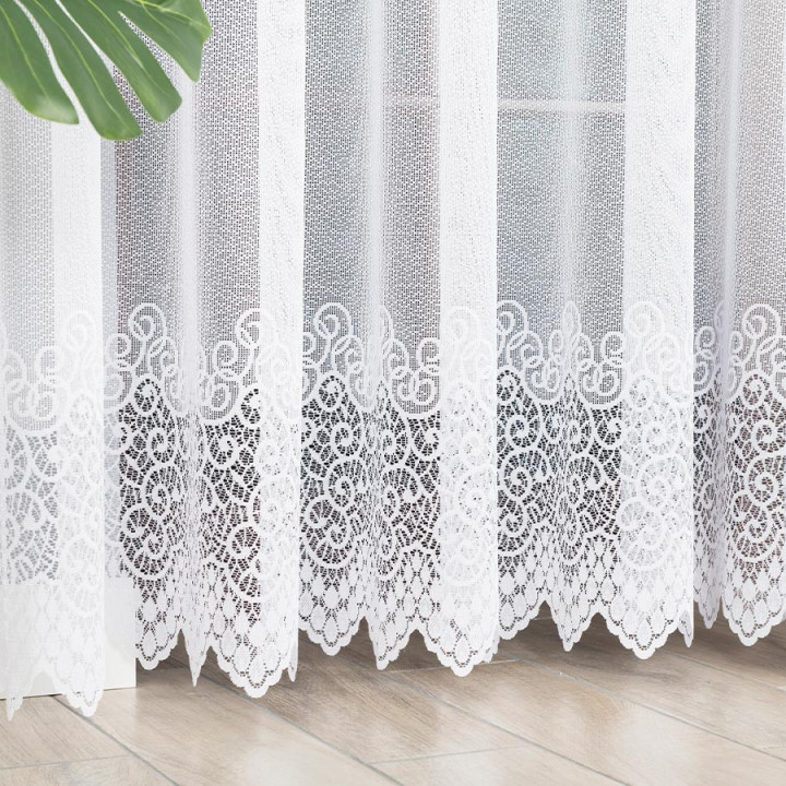 Firanka gotowa żakardowa VIOLETTA 300x250 cm biały