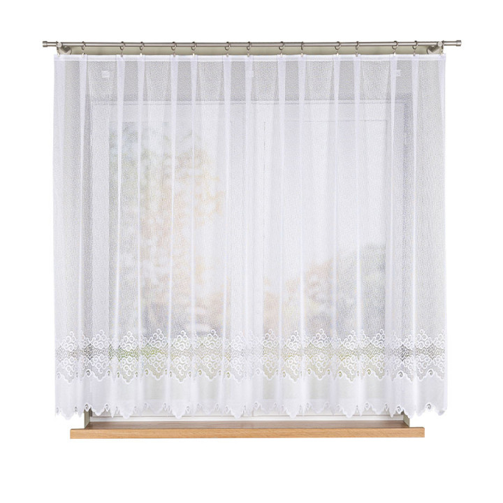 Firanka gotowa żakardowa MODESTA 300x160 cm biały