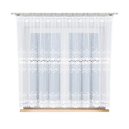 Firanka gotowa żakardowa BASTIA 300x160 cm biały