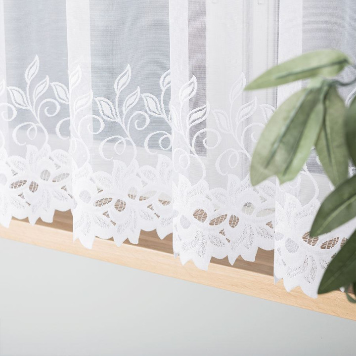 Firanka gotowa żakardowa BASTIA 270x160 cm biały