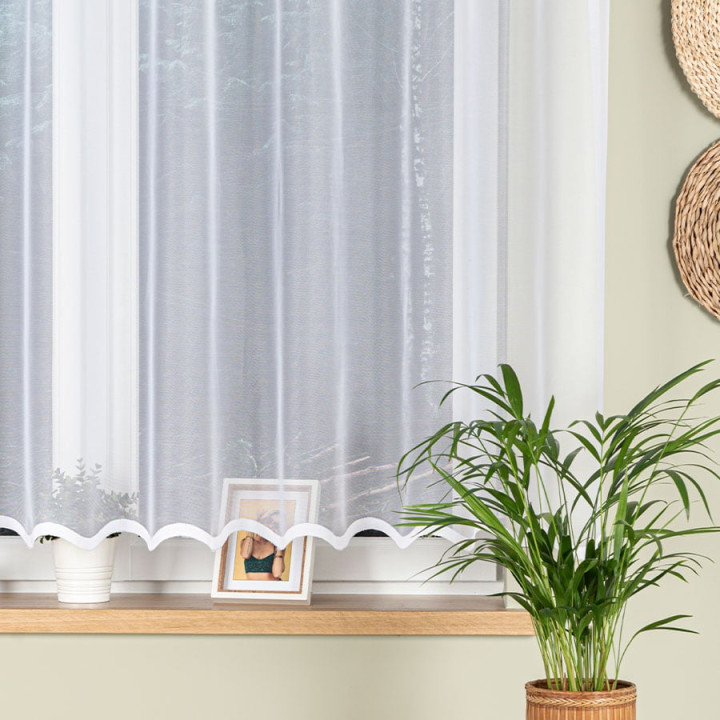 Firanka gotowa żakardowa ELZA 300x160 cm biały