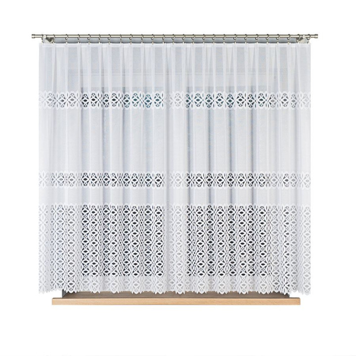 Firanka gotowa żakardowa ADRIANNA 300x160 cm biały