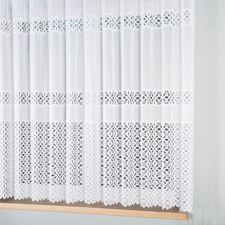 Firanka gotowa żakardowa ADRIANNA 300x160 cm biały