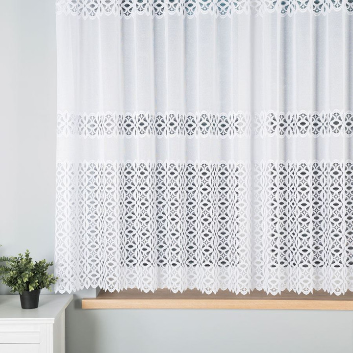 Firanka gotowa żakardowa ADRIANNA 300x160 cm biały
