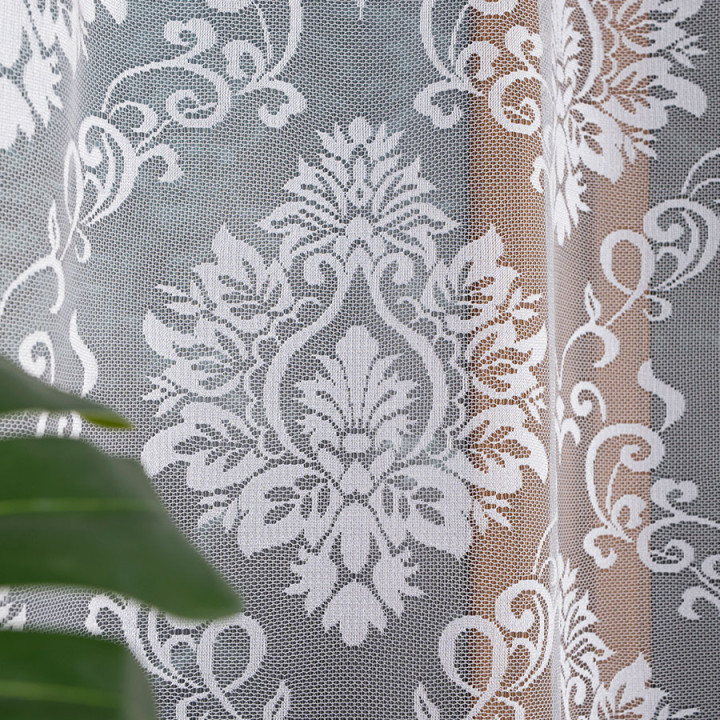 Firanka gotowa żakardowa APOLONIA 140x250 cm biały