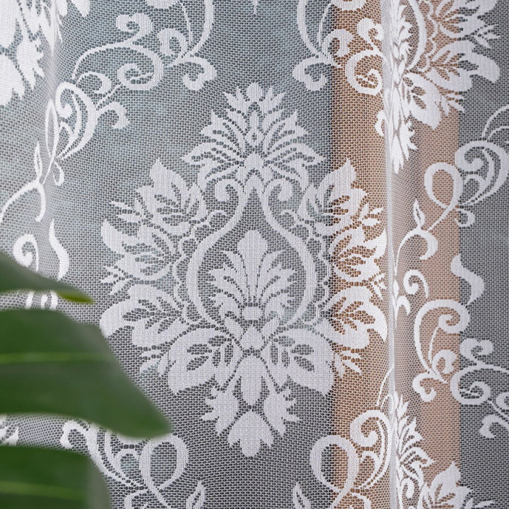 Firanka gotowa żakardowa APOLONIA 140x230 cm biały