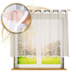 Firanka gotowa żakardowa ELZA 250x140 cm biały