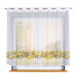Firanka gotowa żakardowa ŻONKILE 250x160 cm żółty