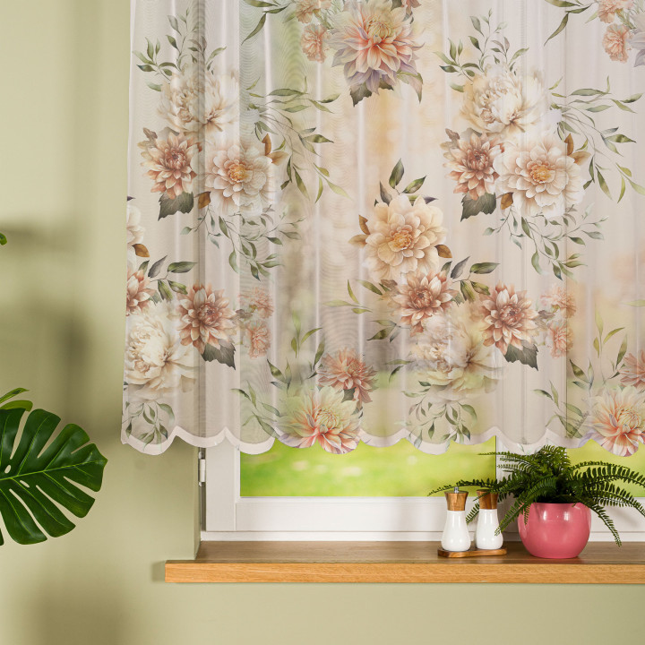 Firanka gotowa żakardowa MANILA 240x140 cm biały