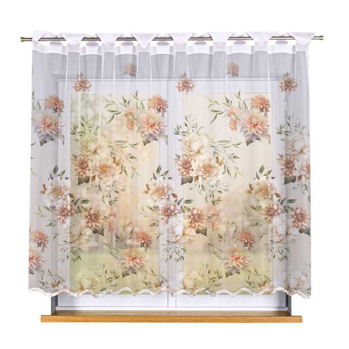 Firanka gotowa żakardowa MANILA 250x160 cm biały