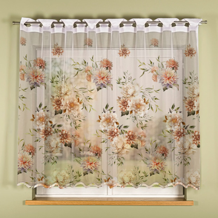 Firanka gotowa żakardowa MANILA 250x160 cm biały