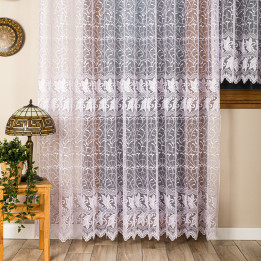 Firanka gotowa żakardowa TEOFILA 280x250 cm biały