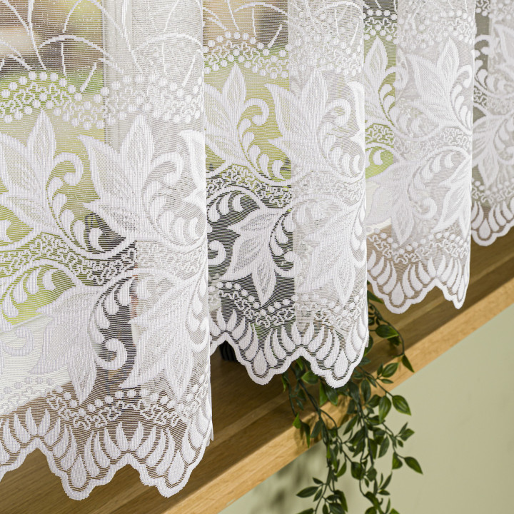 Firanka gotowa żakardowa TEOFILA 400x150 cm biały