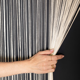 Firanka gotowa żakardowa FABIO 100x250 cm kremowy