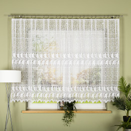 Firanka gotowa żakardowa TEOFILA 300x150 cm biały