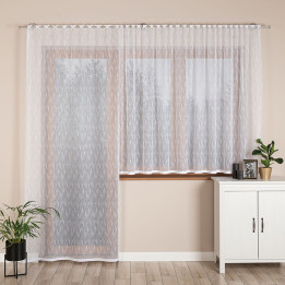 Firanka gotowa żakardowa EVA 140x250 cm biały