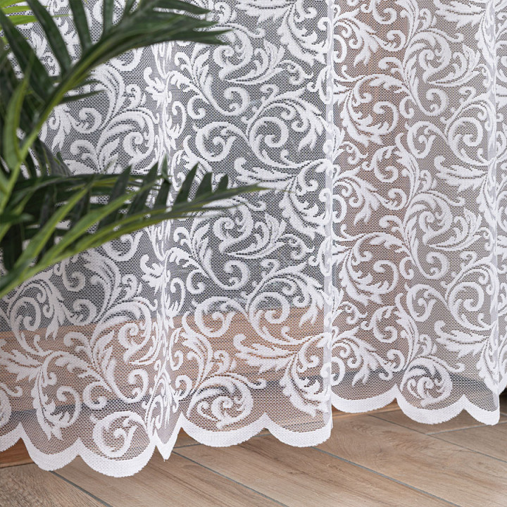 Firanka gotowa żakardowa KATARZYNA 140x250 cm biały