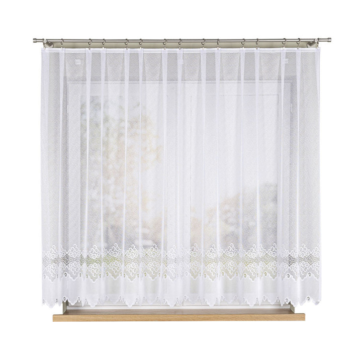 Firanka gotowa żakardowa MODESTA 400x160 cm biały