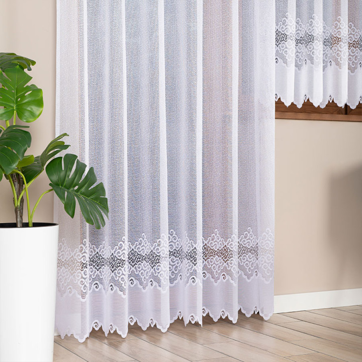 Firanka gotowa żakardowa MODESTA 200x250 cm biały