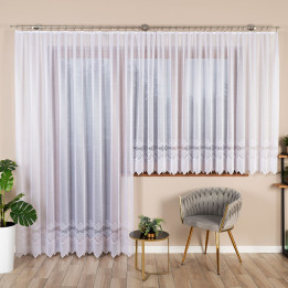Firanka gotowa żakardowa MODESTA 300x250 cm biały