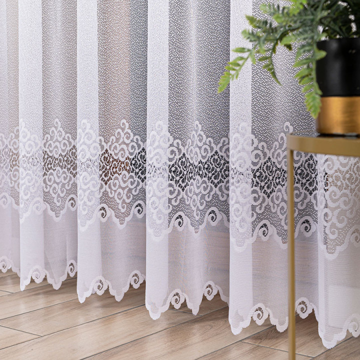 Firanka gotowa żakardowa MODESTA 300x250 cm biały