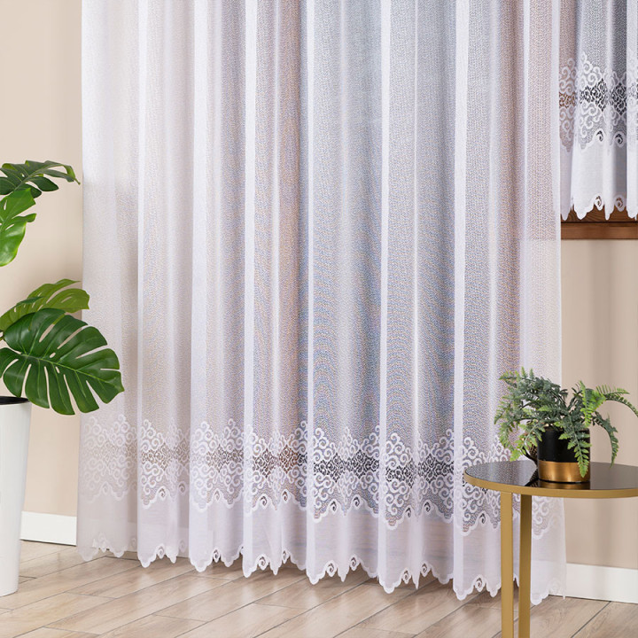 Firanka gotowa żakardowa MODESTA 300x250 cm biały