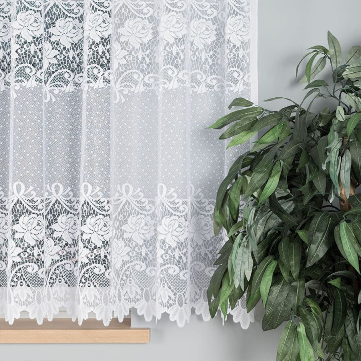 Firanka gotowa żakardowa DEMETRIA 400x160 cm biały