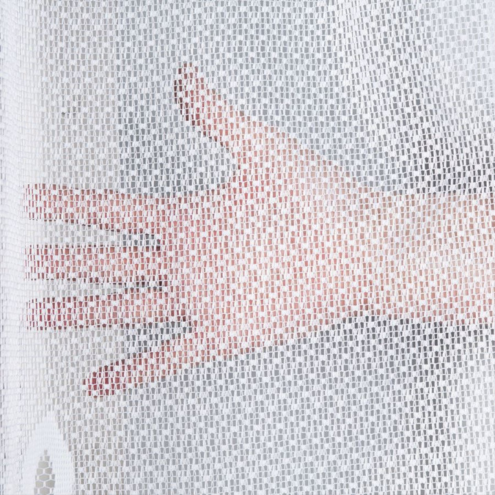 Firanka gotowa żakardowa z podcięciem POLA 250x130 cm biały