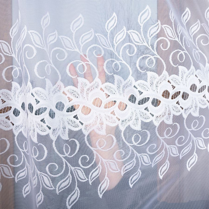 Firanka gotowa żakardowa BASTIA 400x160 cm biały