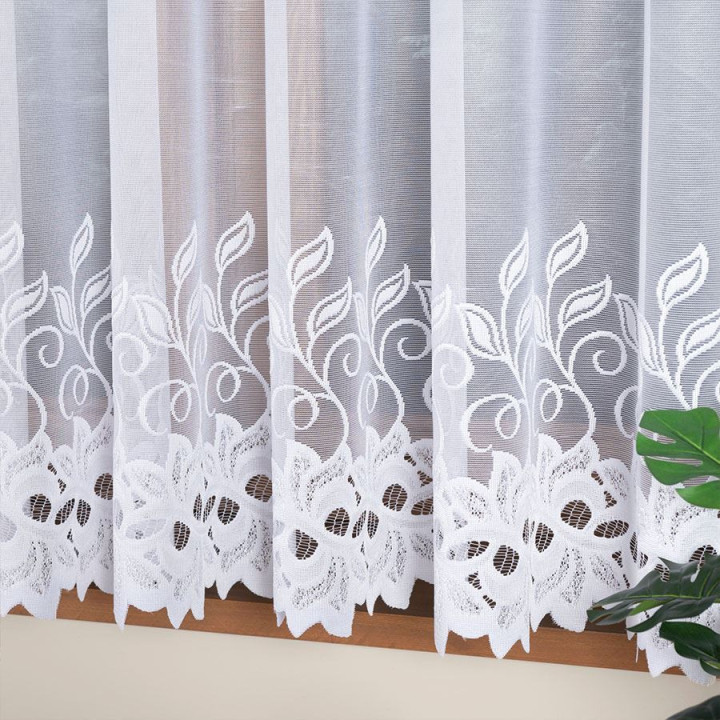 Firanka gotowa żakardowa BASTIA 400x160 cm biały